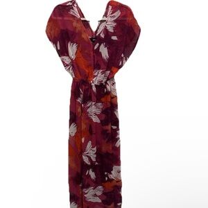 Mossino Women's Floral Maxi Dress Size Small Vintage Y2K 90s Boho Hippie Retro